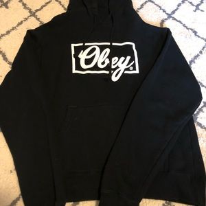 Obey size small black hoodie